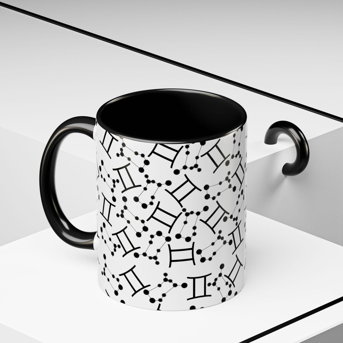 Accent Coffee Mug with the Gemini sign (11, 15oz)