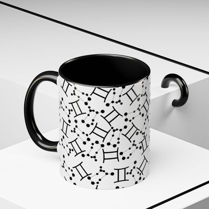 Accent Coffee Mug with the Gemini sign (11, 15oz)
