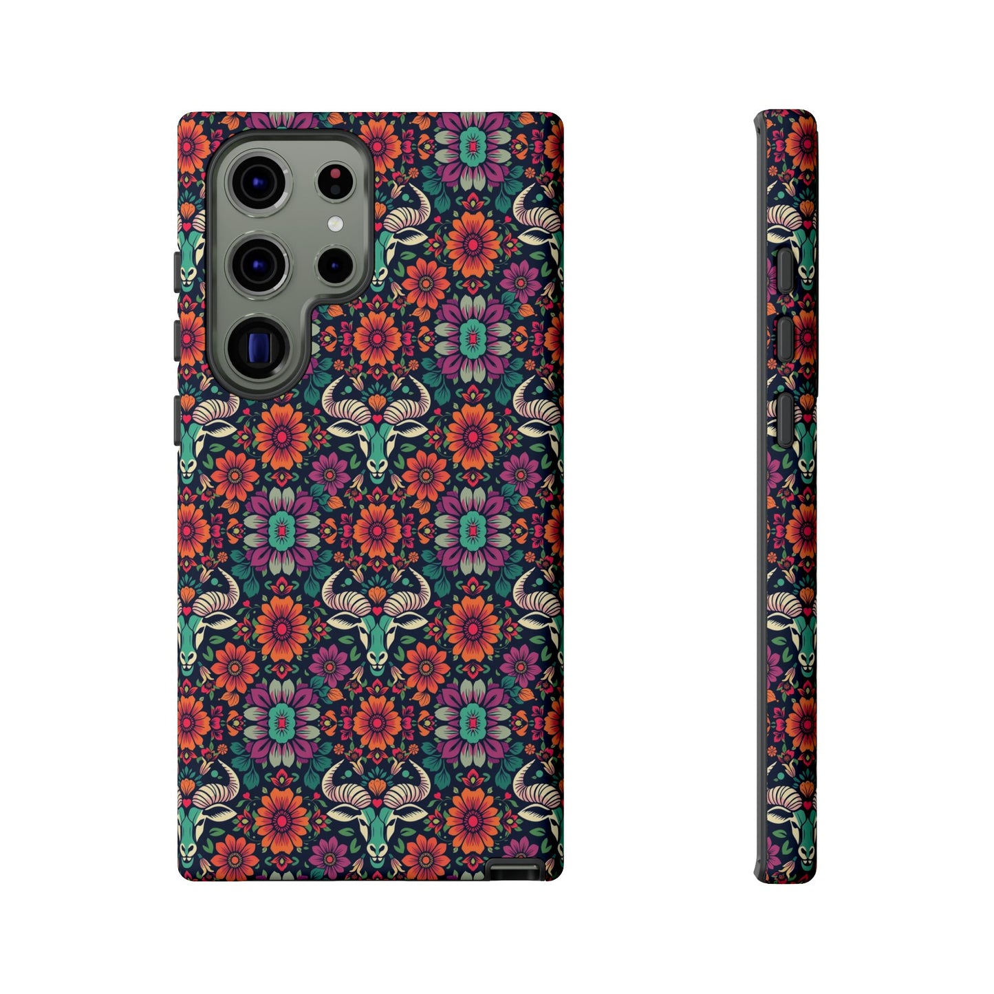 Tough Cases, Taurus, Zodiac v4, Flower Pattern