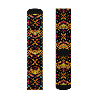 Sublimation Socks, Cancer, Zodiac, Jewel Pattern