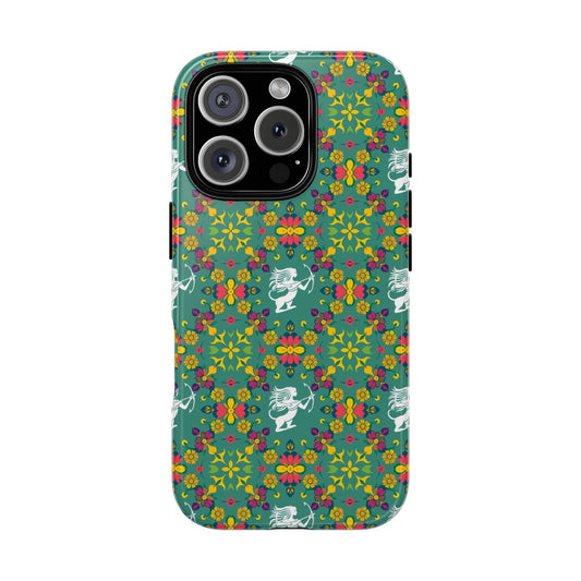 Tough Cases, Sagittarius, Zodiac, Flower Pattern