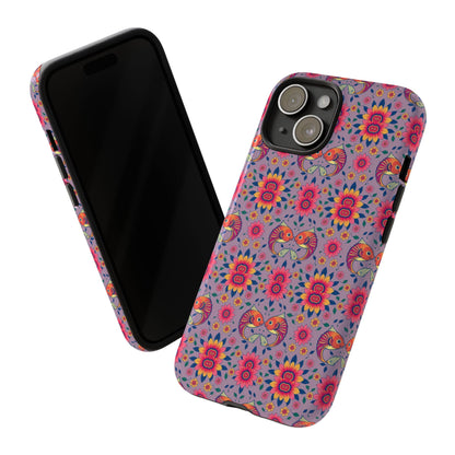 Tough Cases, Pisces, Zodiac v3, Flower Pattern