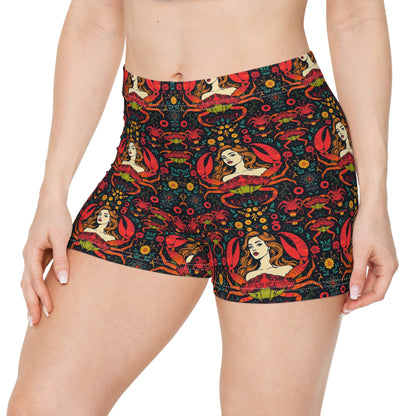 Women's Shorts, (AOP), Cancer, Zodiac v1, Sexy Pattern