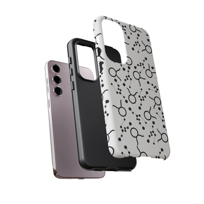 Tough Cases with the Taurus Zodiac sign for iPhone, Samsung Galaxy, and Google Pixel devices