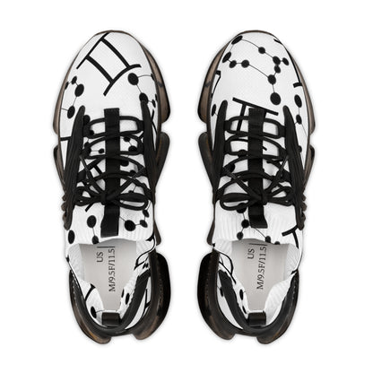 Men's Mesh Sneakers, Gemini Zodiac Sign, all over print
