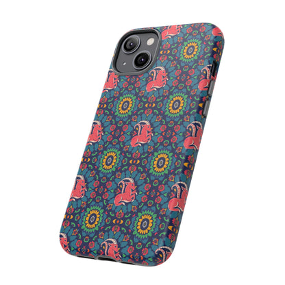 Tough Cases, Capricorn, Zodiac v1, Flower Pattern