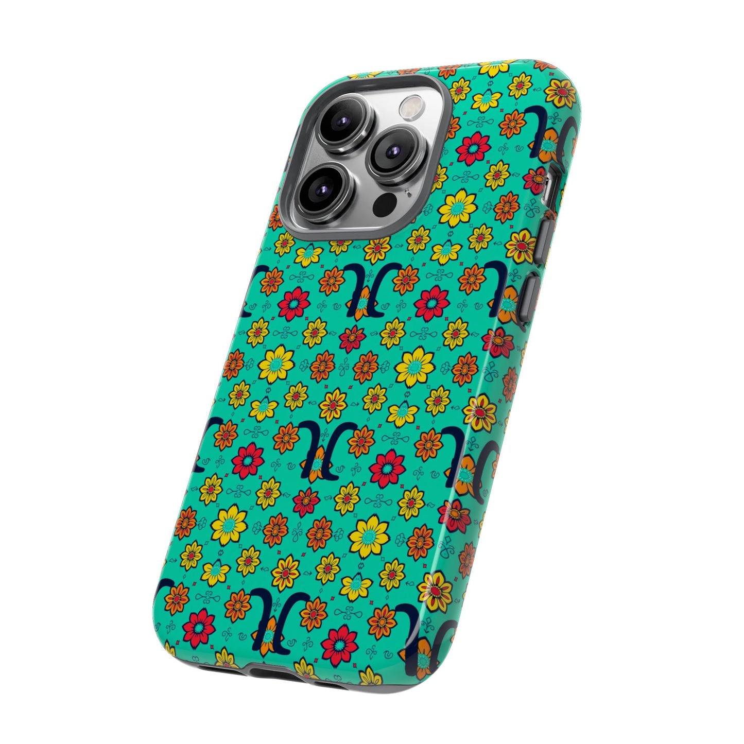 Tough Cases, Aquarius, Zodiac v2, Flower Pattern