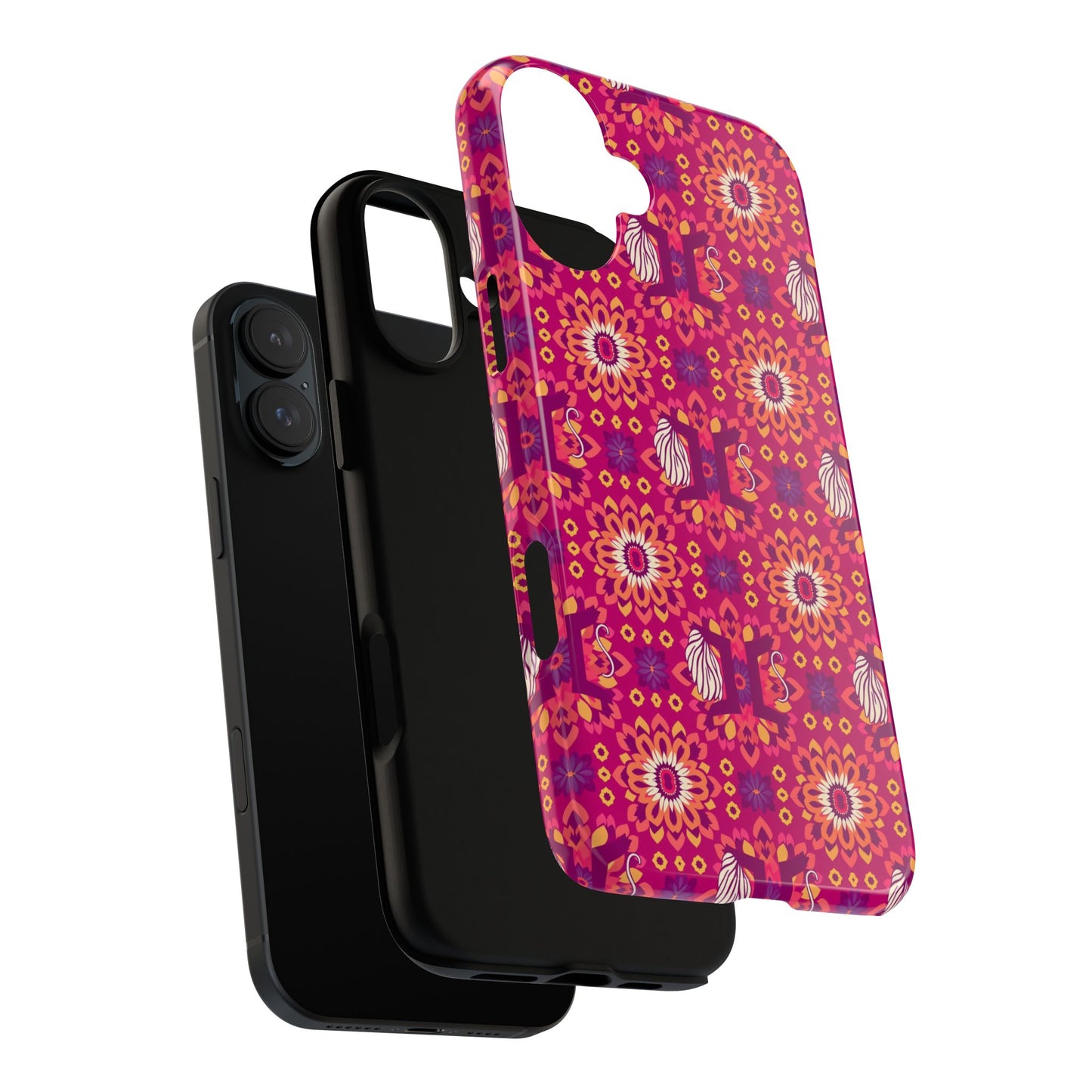 Tough Cases, Gemini, Zodiac v1, Flower Pattern
