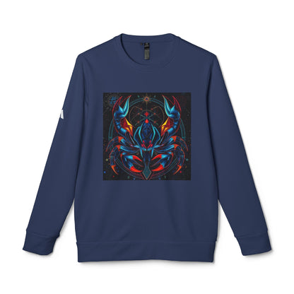 Adidas, Unisex Fleece Crewneck Sweatshirt, Scorpio, Pop Art, Zodiac