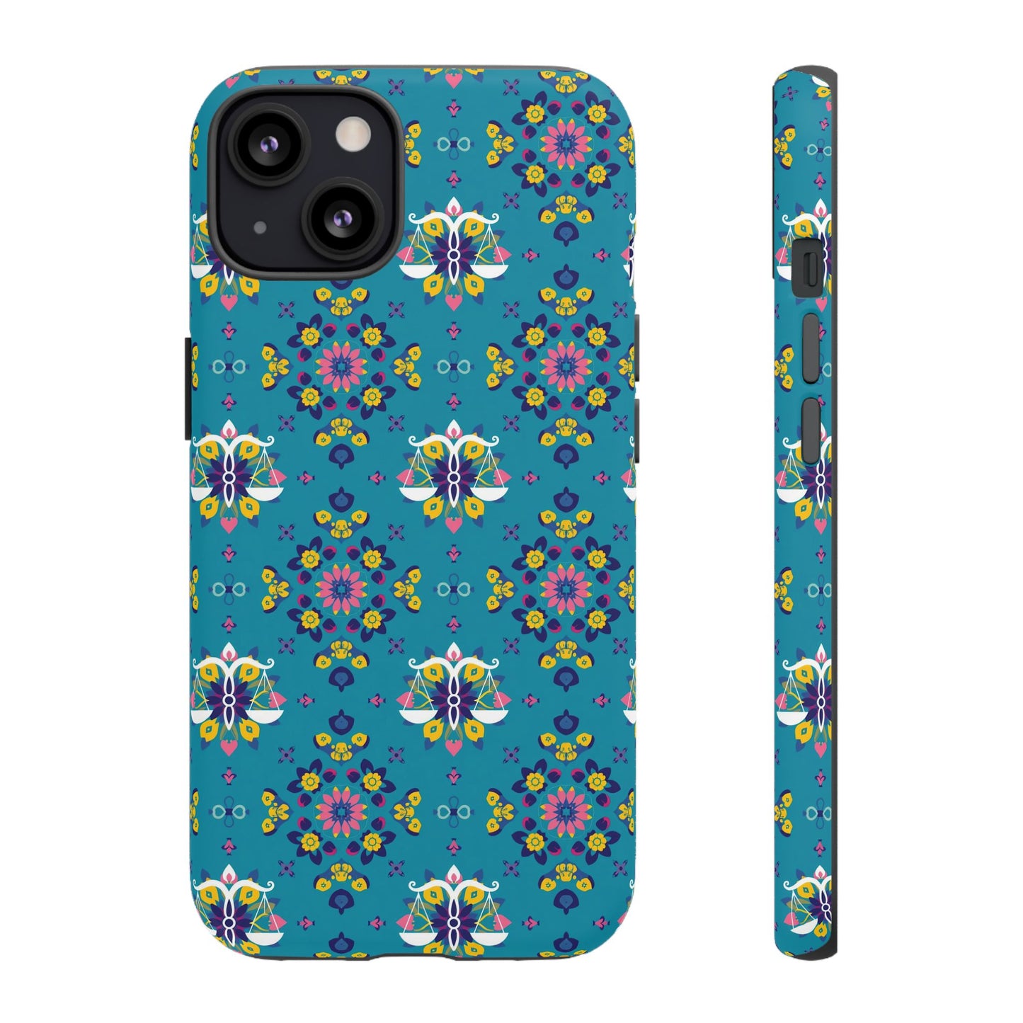 Tough Cases, Libra, Zodiac v2, Flower Pattern