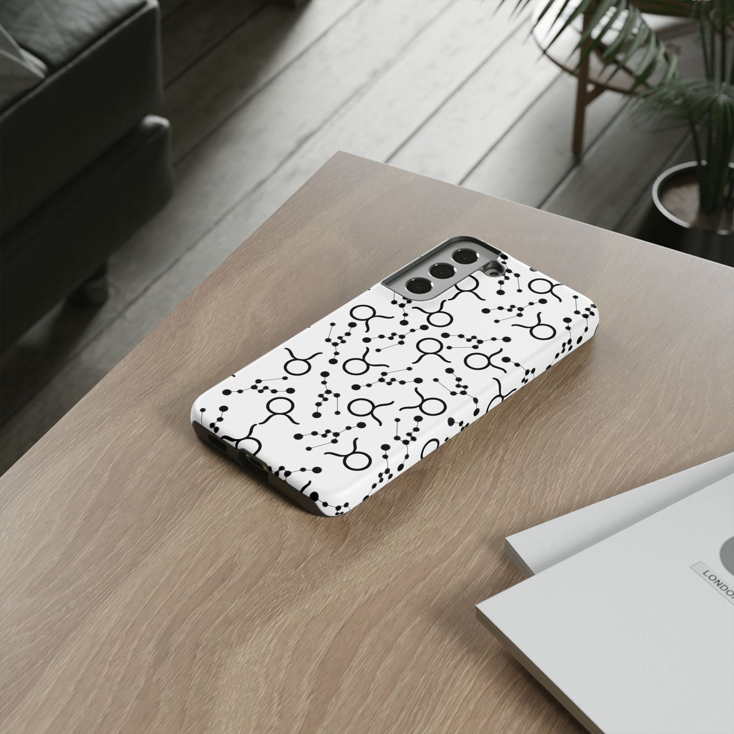 Tough Cases with the Taurus Zodiac sign for iPhone, Samsung Galaxy, and Google Pixel devices