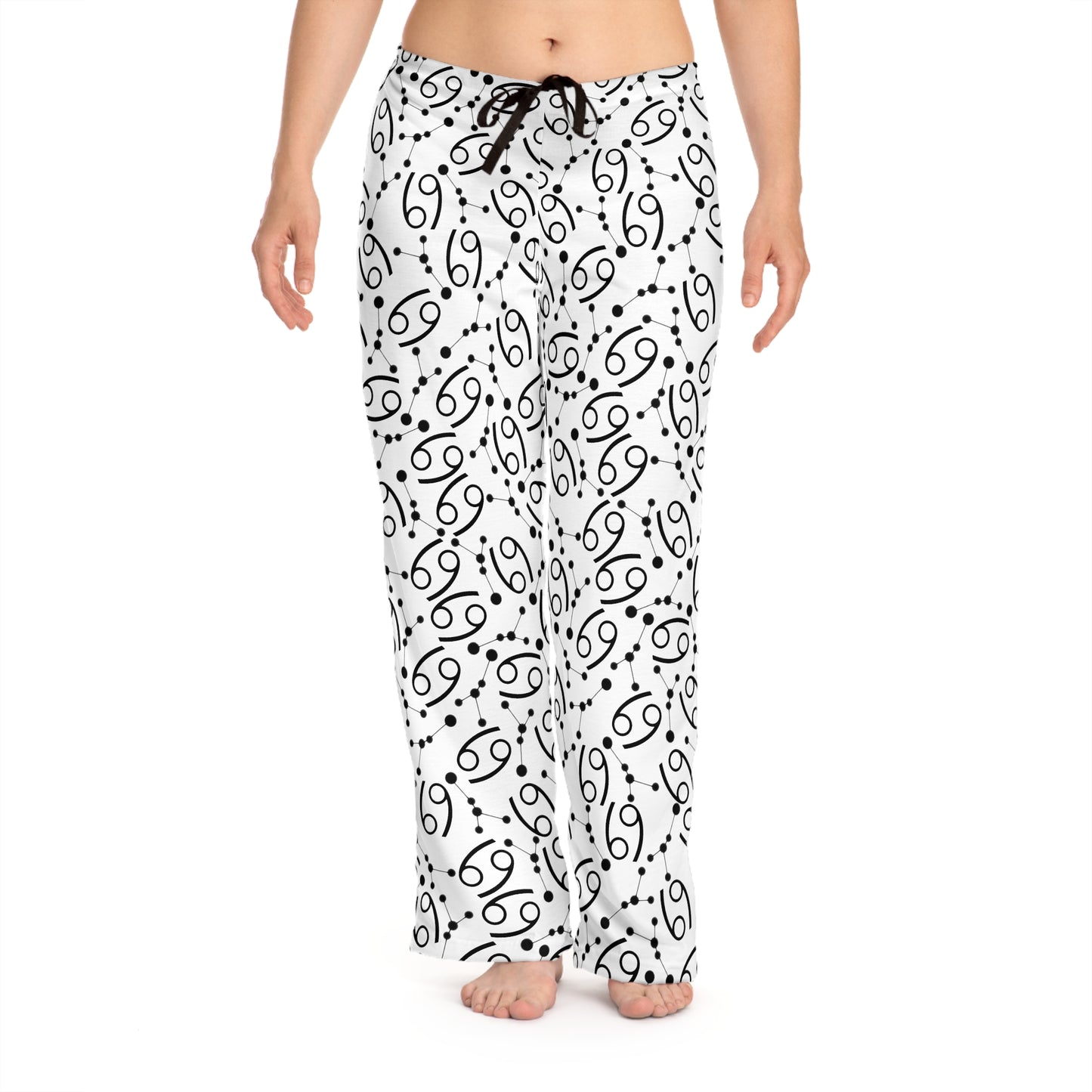 Women's Zodiac Pajama Pants (AOP) Cancer Zodiac Sign