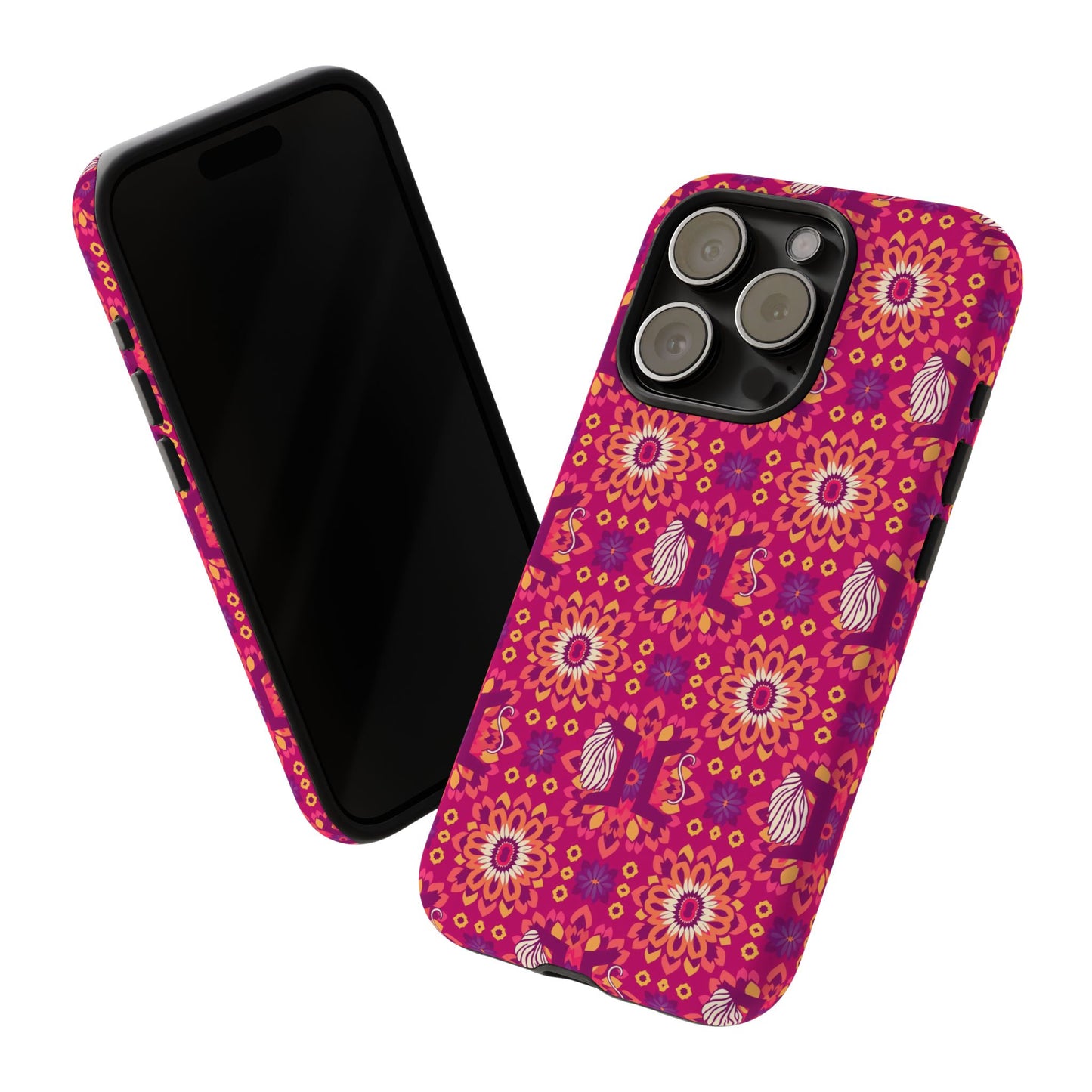 Tough Cases, Gemini, Zodiac v1, Flower Pattern