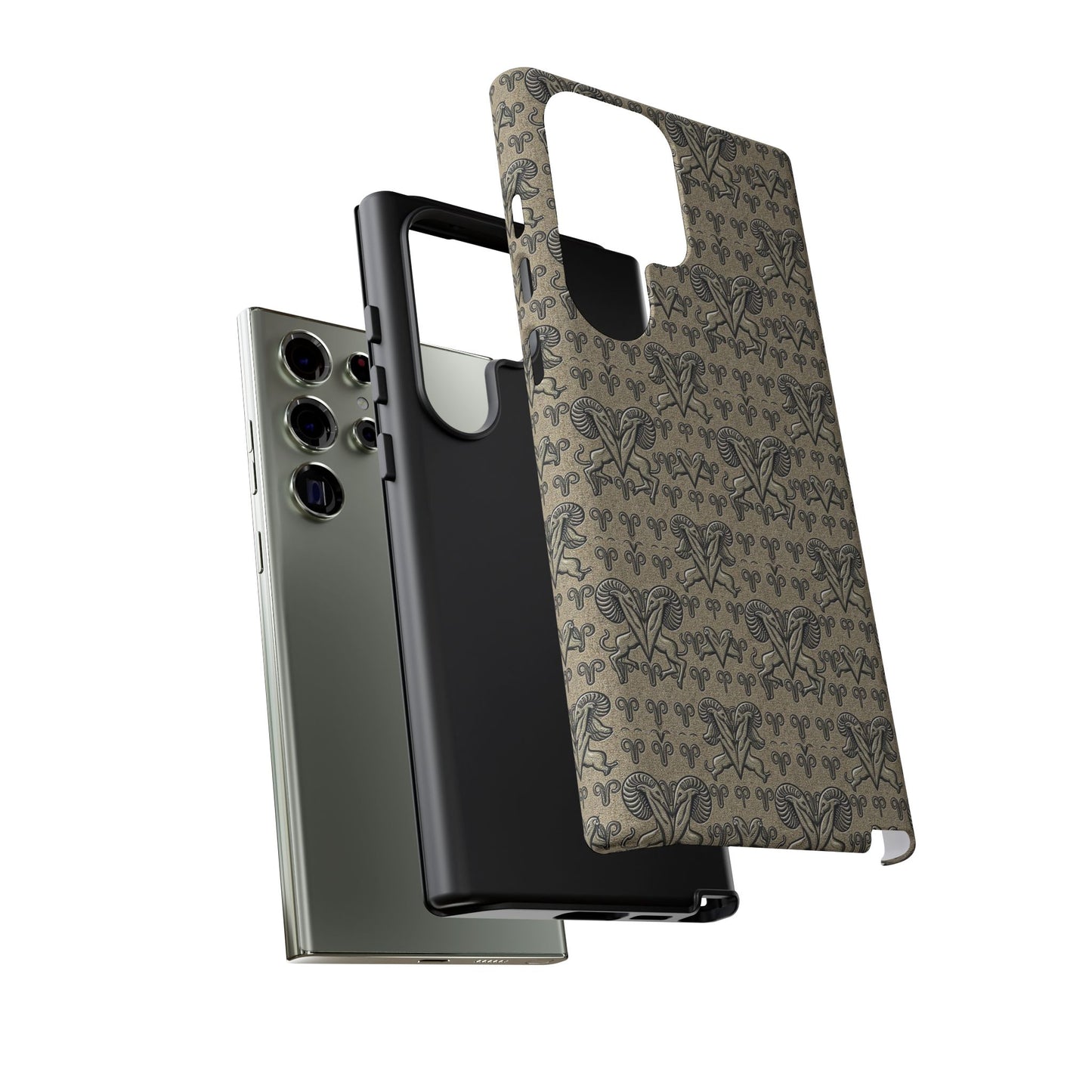 Tough Cases, Aries, Zodiac, Metal Pattern