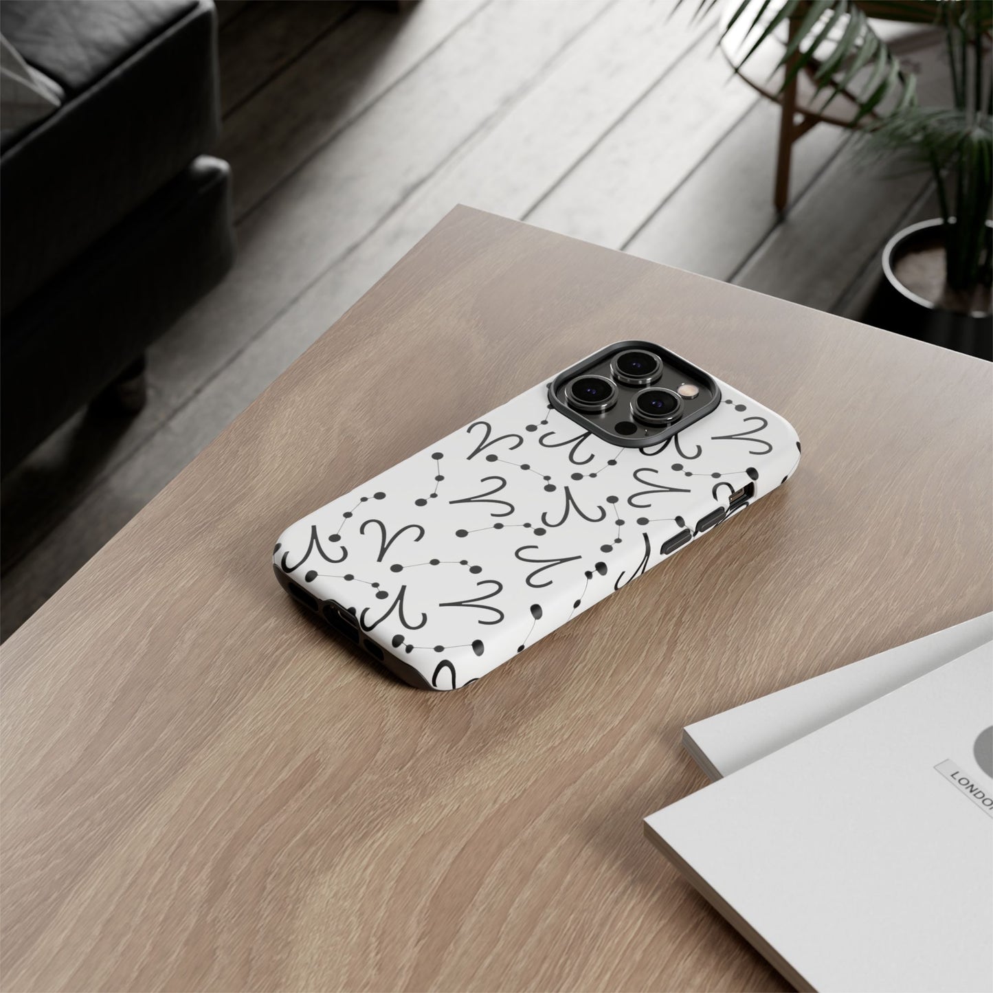 Tough Cases with the Aries Zodiac sign for iPhone, Samsung Galaxy, and Google Pixel devices