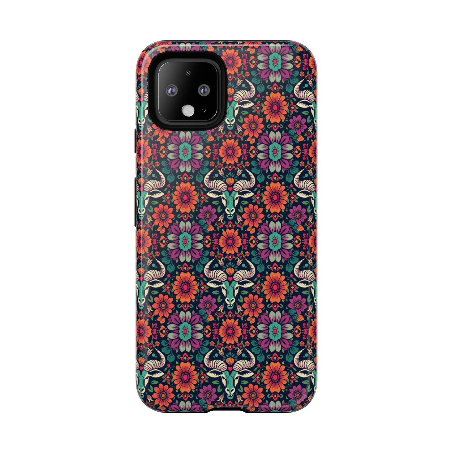 Tough Cases, Taurus, Zodiac v4, Flower Pattern