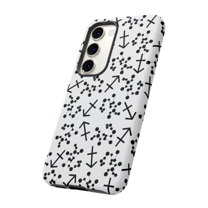 Tough Cases with the Sagittarius Zodiac sign for iPhone, Samsung Galaxy, and Google Pixel devices