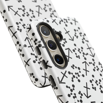 Tough Cases with the Sagittarius Zodiac sign for iPhone, Samsung Galaxy, and Google Pixel devices