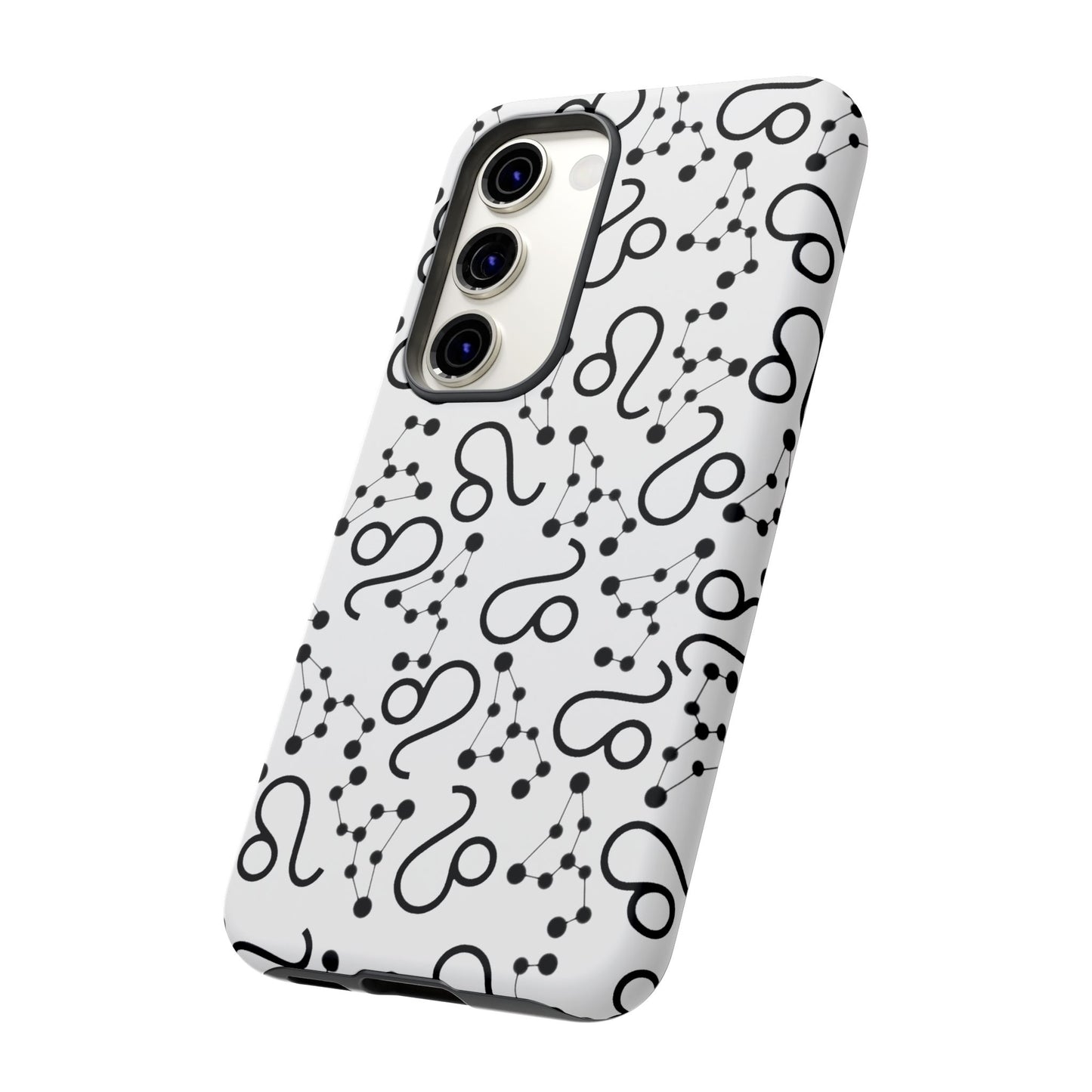 Tough Cases with the Leo Zodiac sign for iPhone, Samsung Galaxy, and Google Pixel devices