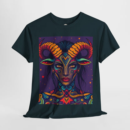 Unisex Heavy Cotton T-Shirt, Taurus, Zodiac v3, Sexy Art
