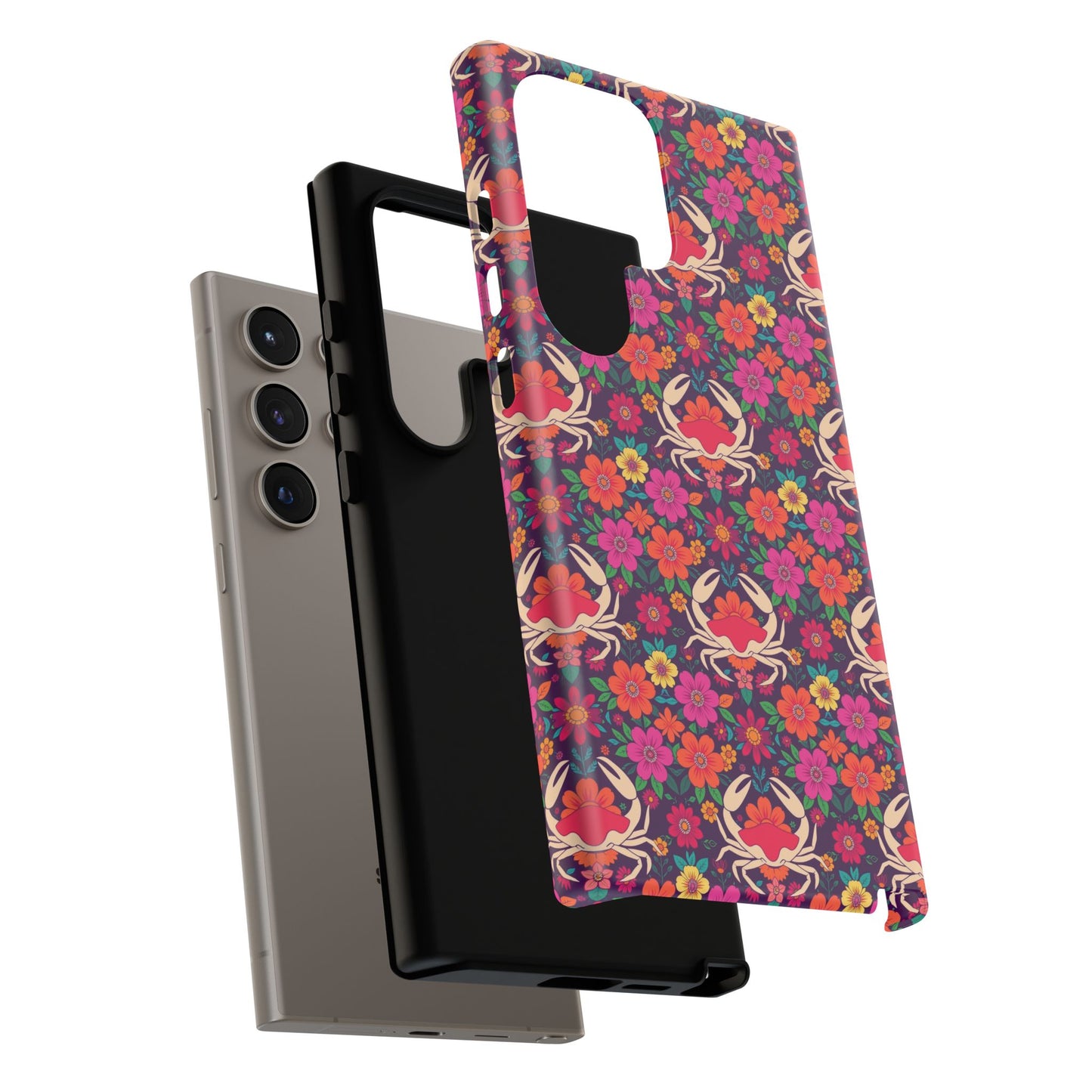 Tough Cases, Cancer, Zodiac v1, Flower Pattern