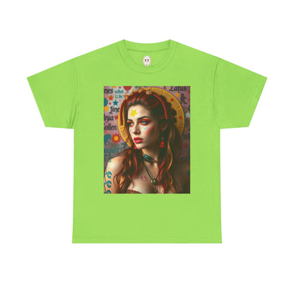 Unisex Heavy Cotton T-Shirt, Sagittarius, Zodiac, Sexy Art