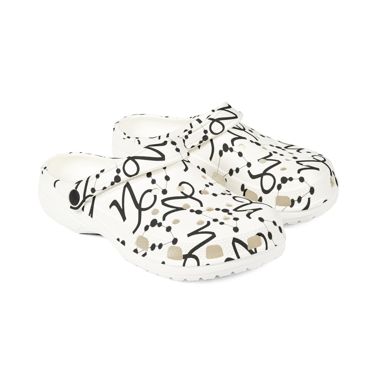 EVA Foam Rubber Shoes (AOP), Material 100% EVA, Capricorn Zodiac Design