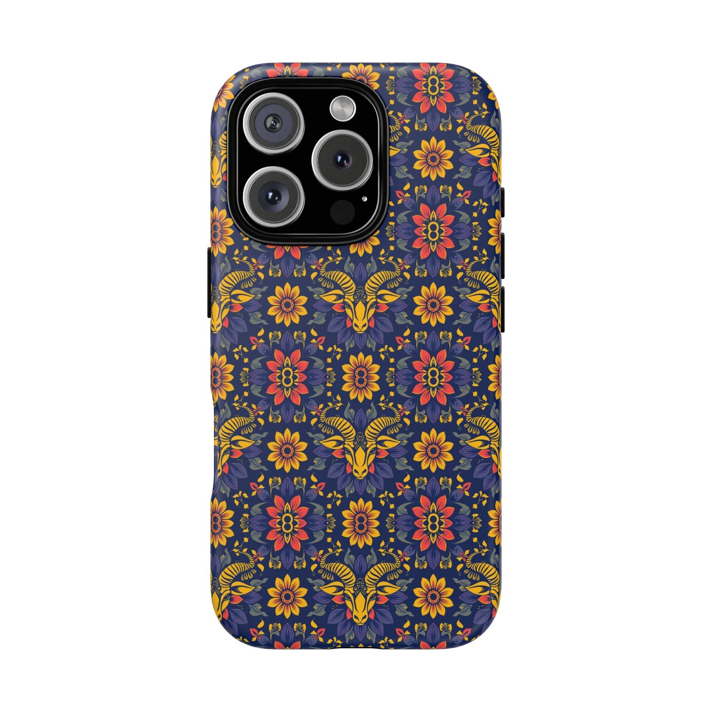 Tough Cases, Taurus, Zodiac v3, Flower Pattern