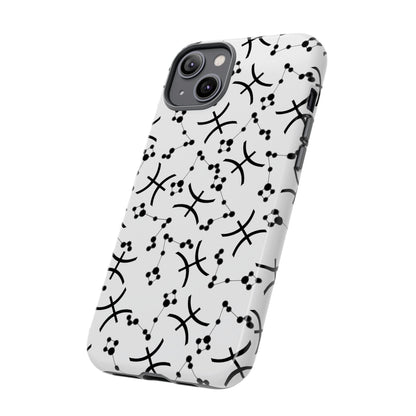 Tough Cases with the Pisces Zodiac sign for iPhone, Samsung Galaxy, and Google Pixel devices