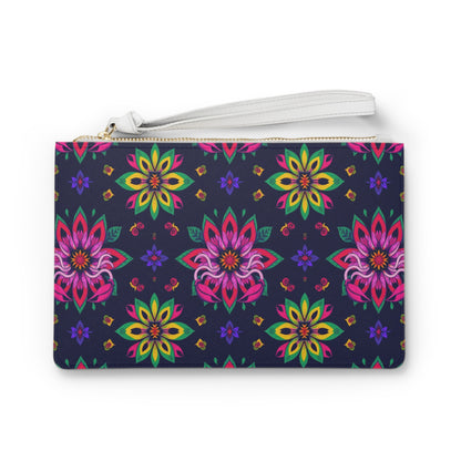 Clutch Bag, Scorpio, Zodiac v2, Flower Pattern