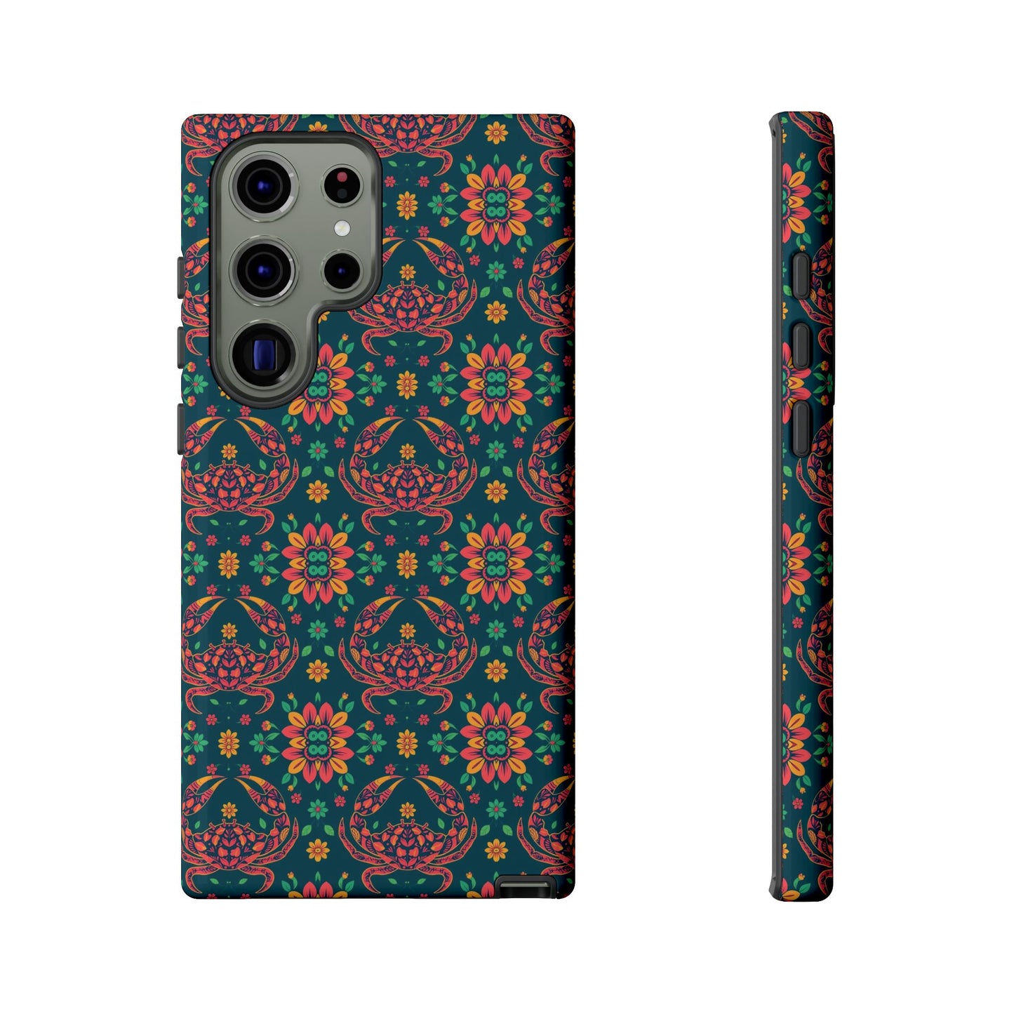 Tough Cases, Cancer, Zodiac v4, Flower Pattern