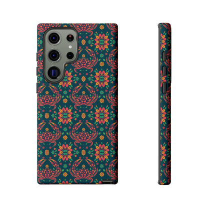 Tough Cases, Cancer, Zodiac v4, Flower Pattern