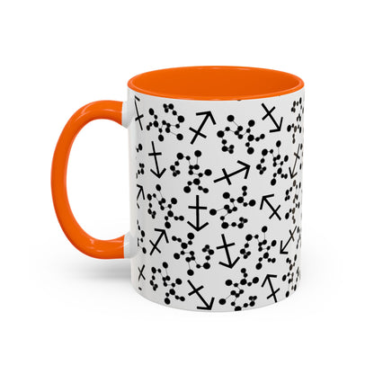 Accent Coffee Mug with the Sagittarius sign (11, 15oz)
