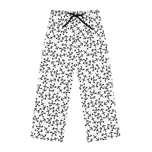 Women's Zodiac Pajama Pants (AOP) Sagittaurius Zodiac Sign