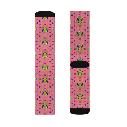 Sublimation Socks, Aquarius, Zodiac v4, Jewel Pattern