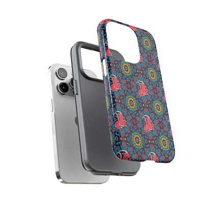 Tough Cases, Capricorn, Zodiac v1, Flower Pattern