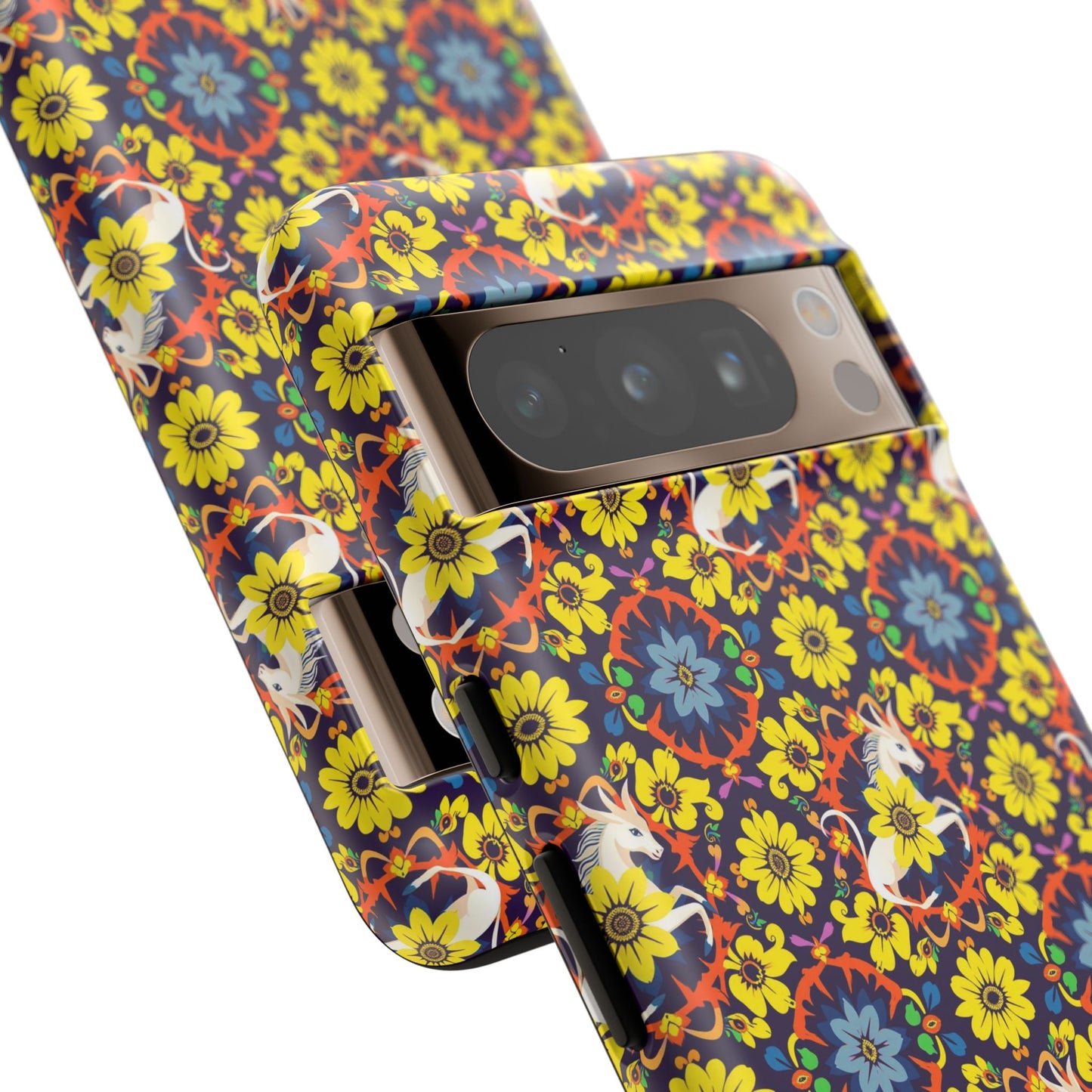 Tough Cases, Aquarius, Zodiac v3, Flower Pattern