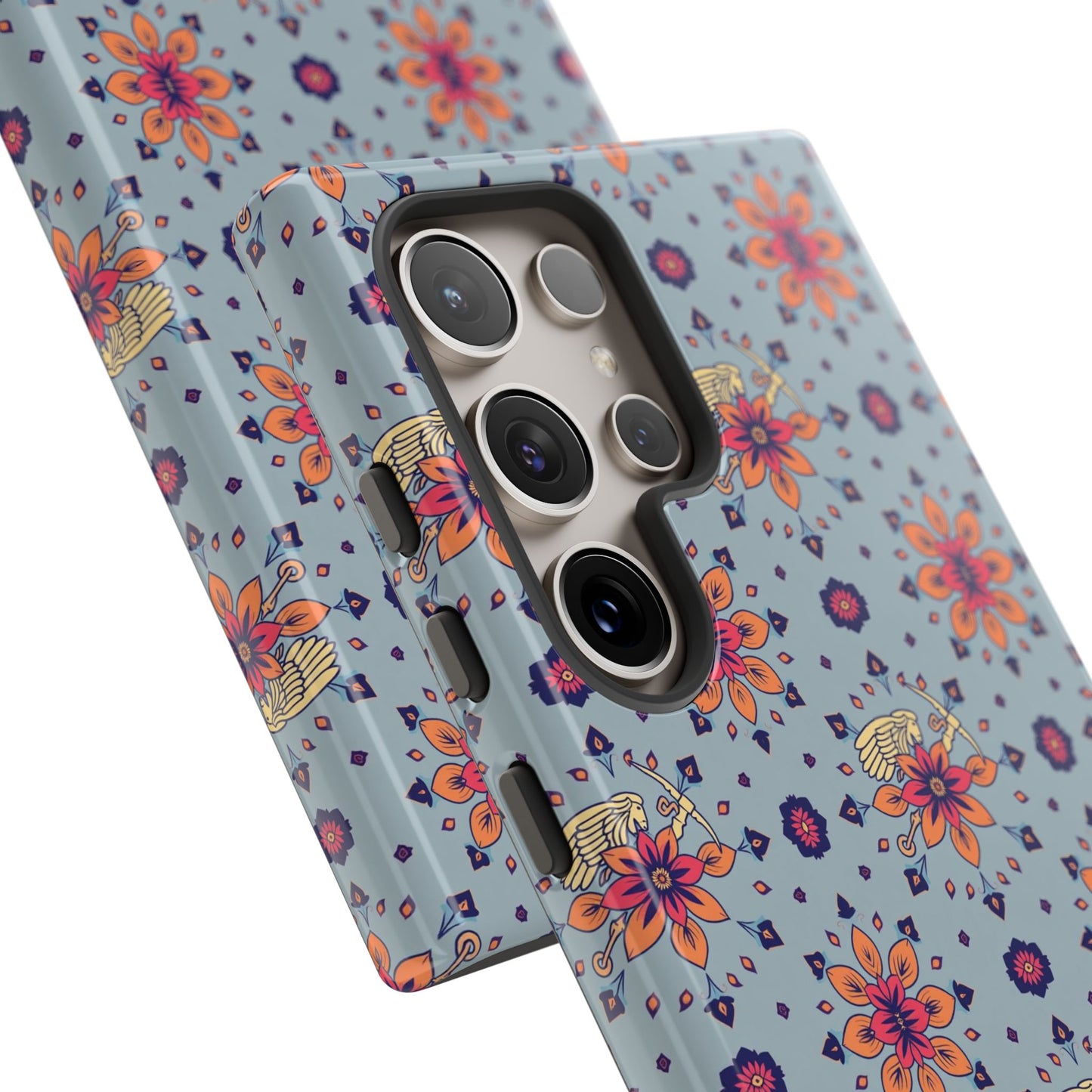 Tough Cases, Sagittarius, Zodiac v3, Flower Pattern