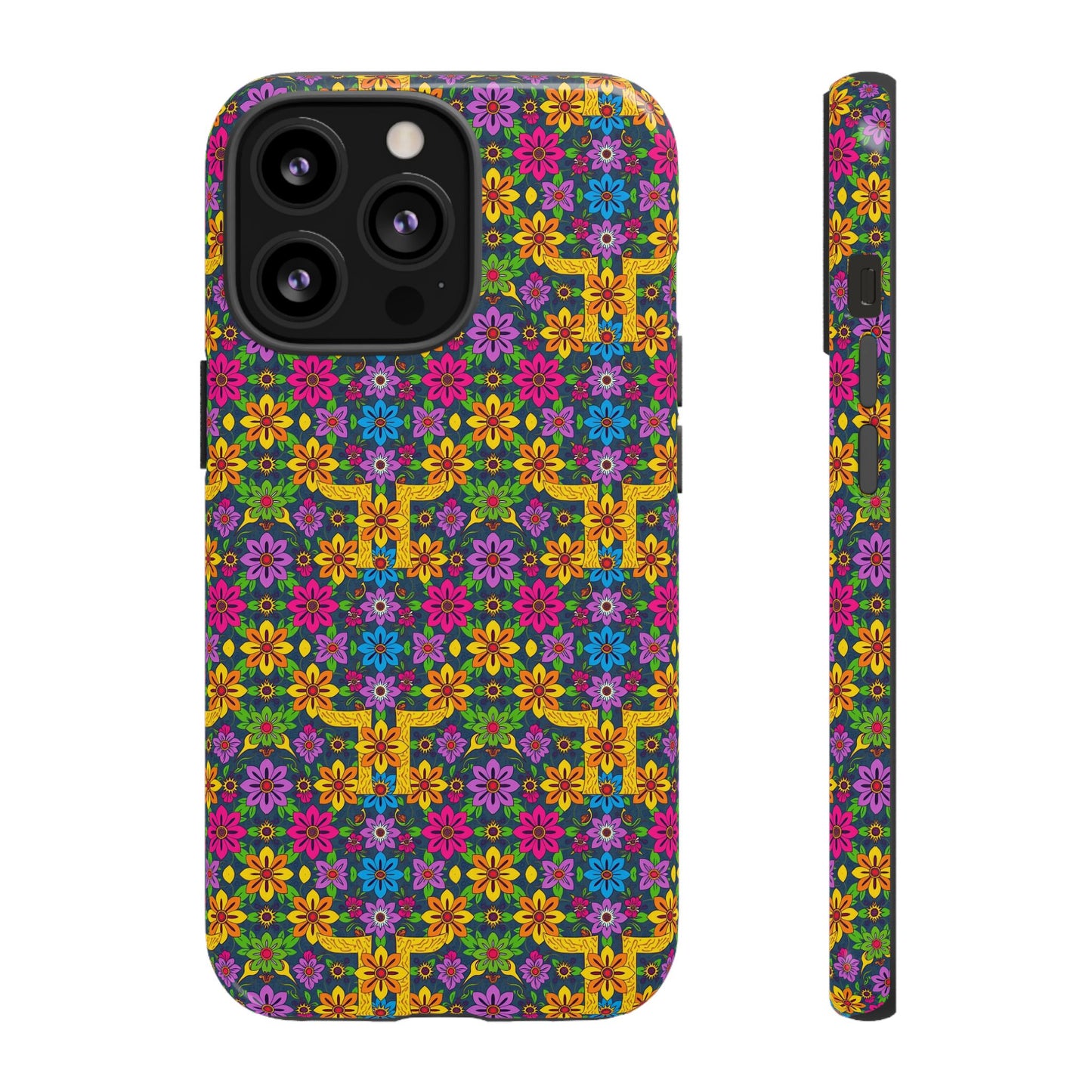 Tough Cases, Gemini, Zodiac v3, Flower Pattern