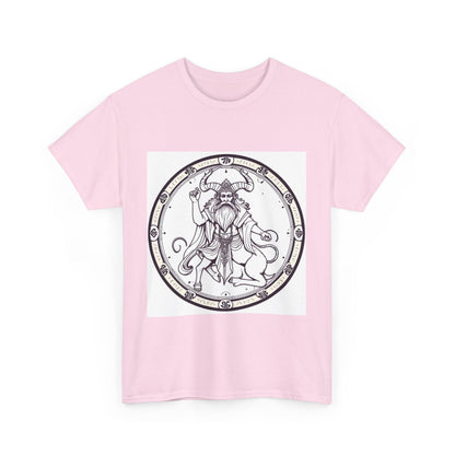 Unisex Heavy Cotton T-Shirt, Bull Centaur v1, Taurus Zodiac Design