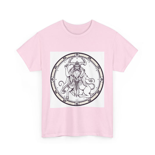 Unisex Heavy Cotton T-Shirt, Bull Centaur v1, Taurus Zodiac Design