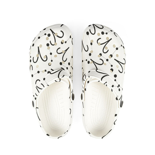EVA Foam Rubber Shoes (AOP), Material 100% EVA, Aries Zodiac Design
