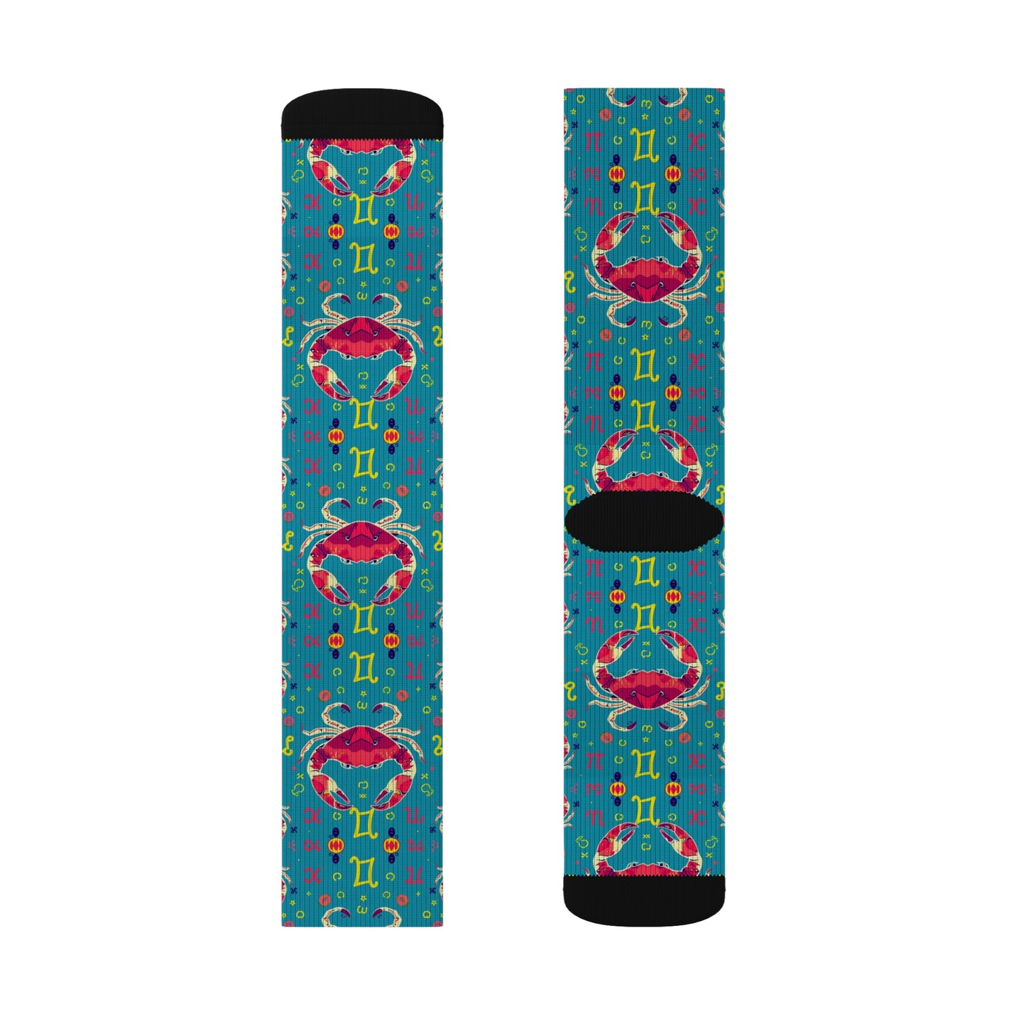 Sublimation Socks, Cancer, Zodiac v2, Pattern