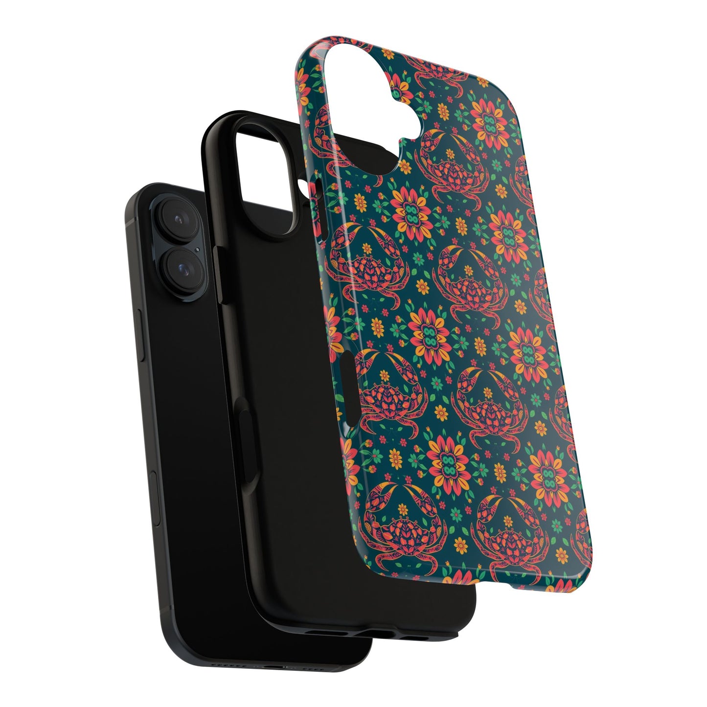 Tough Cases, Cancer, Zodiac v4, Flower Pattern