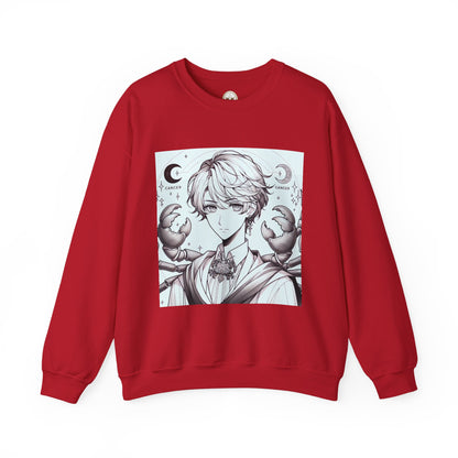 Unisex Heavy Blend™ Crewneck Sweatshirt,Two Moon, Cancer Zodiac Design