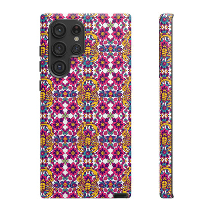 Tough Cases, Scorpio, Zodiac v2, Flower Pattern