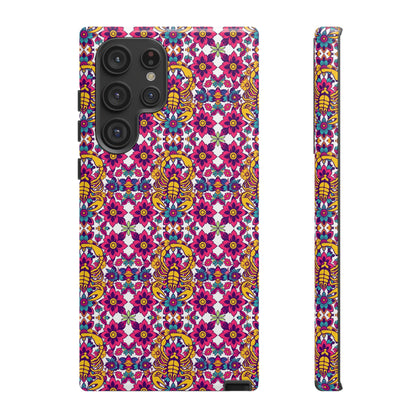 Tough Cases, Scorpio, Zodiac v2, Flower Pattern