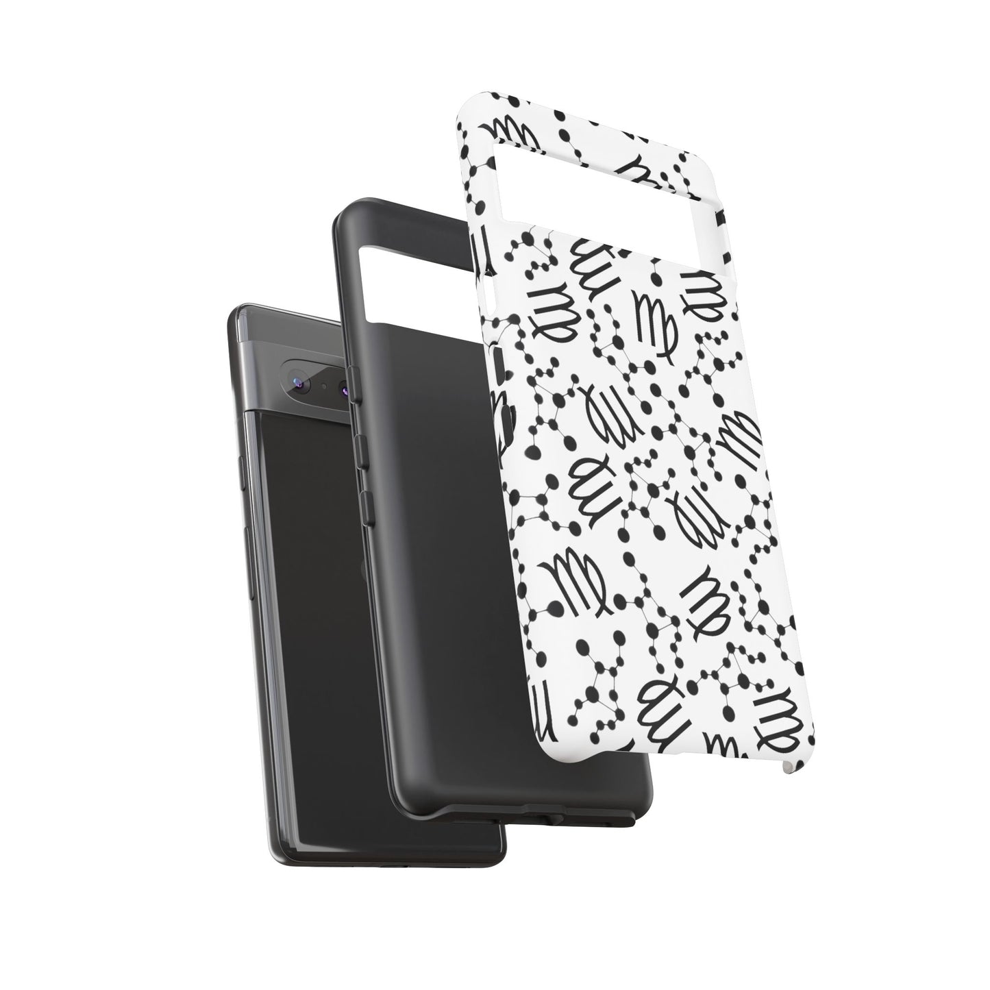 Tough Cases with the Virgo Zodiac sign for iPhone, Samsung Galaxy, and Google Pixel devices