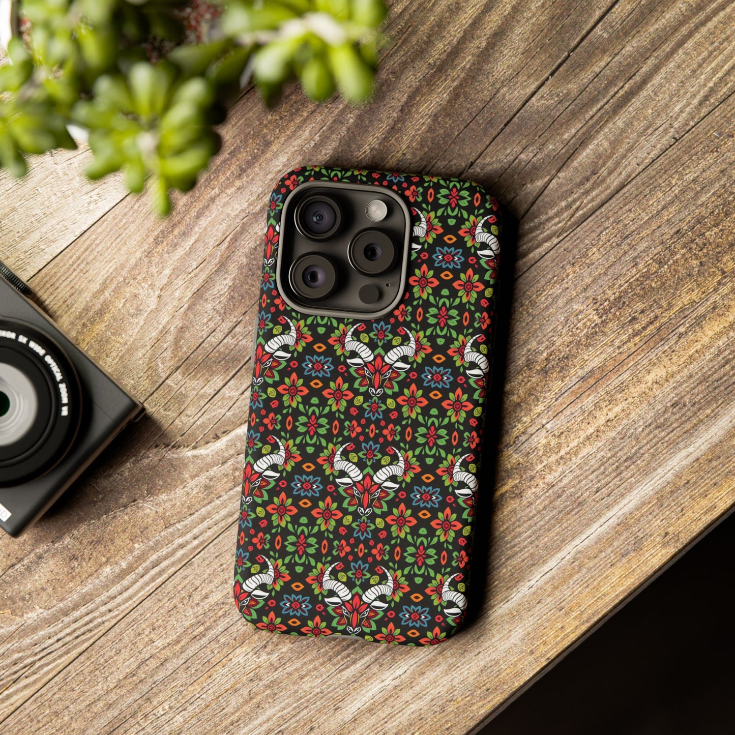 Tough Cases, Taurus, Zodiac v2, Flower Pattern