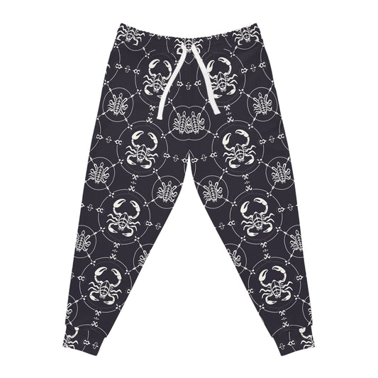 Athletic Joggers, Zodiac Design, Pattern, Scorpio, AOP